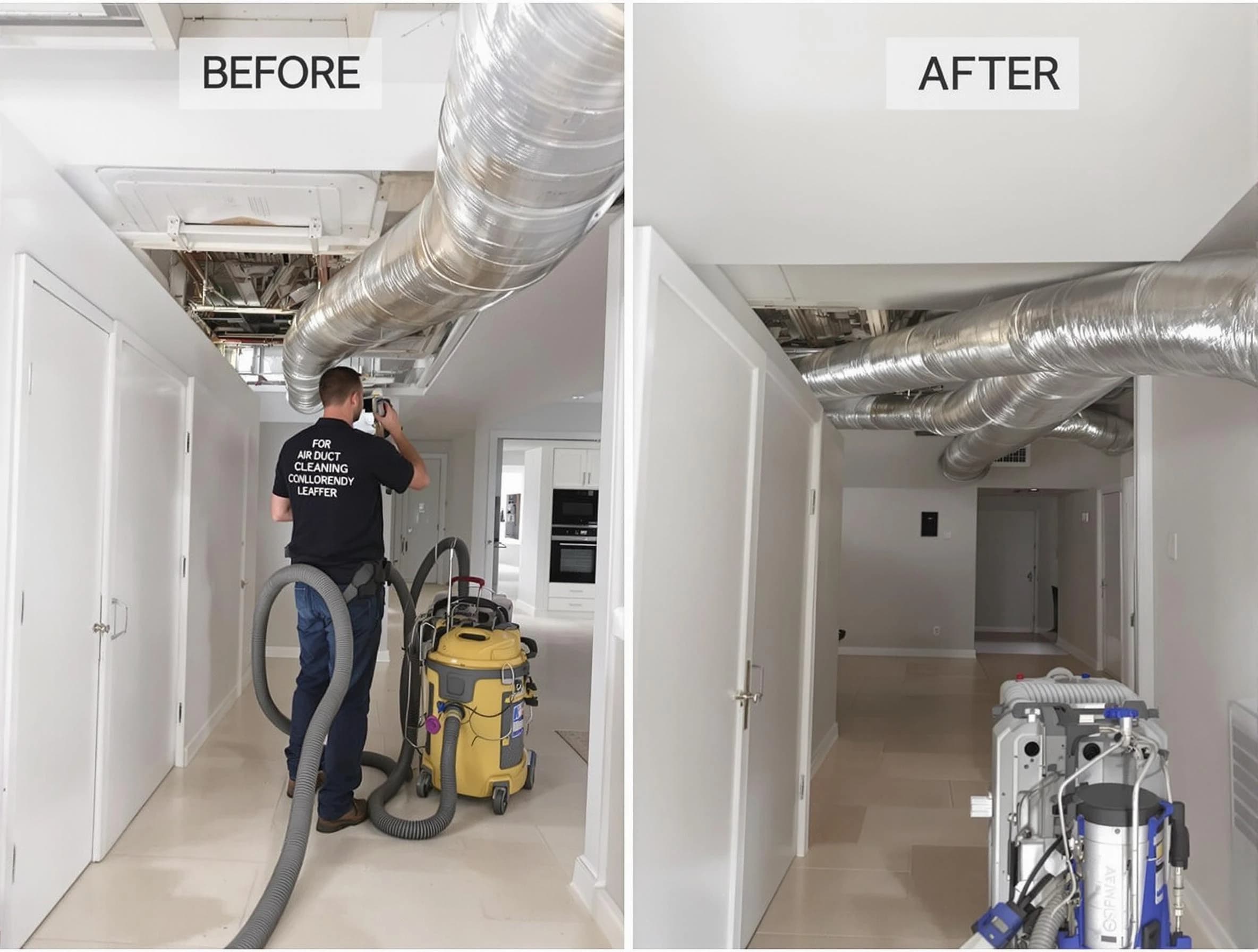 Sandy Air Duct Cleaning professional performing thorough air duct cleaning in Sandy