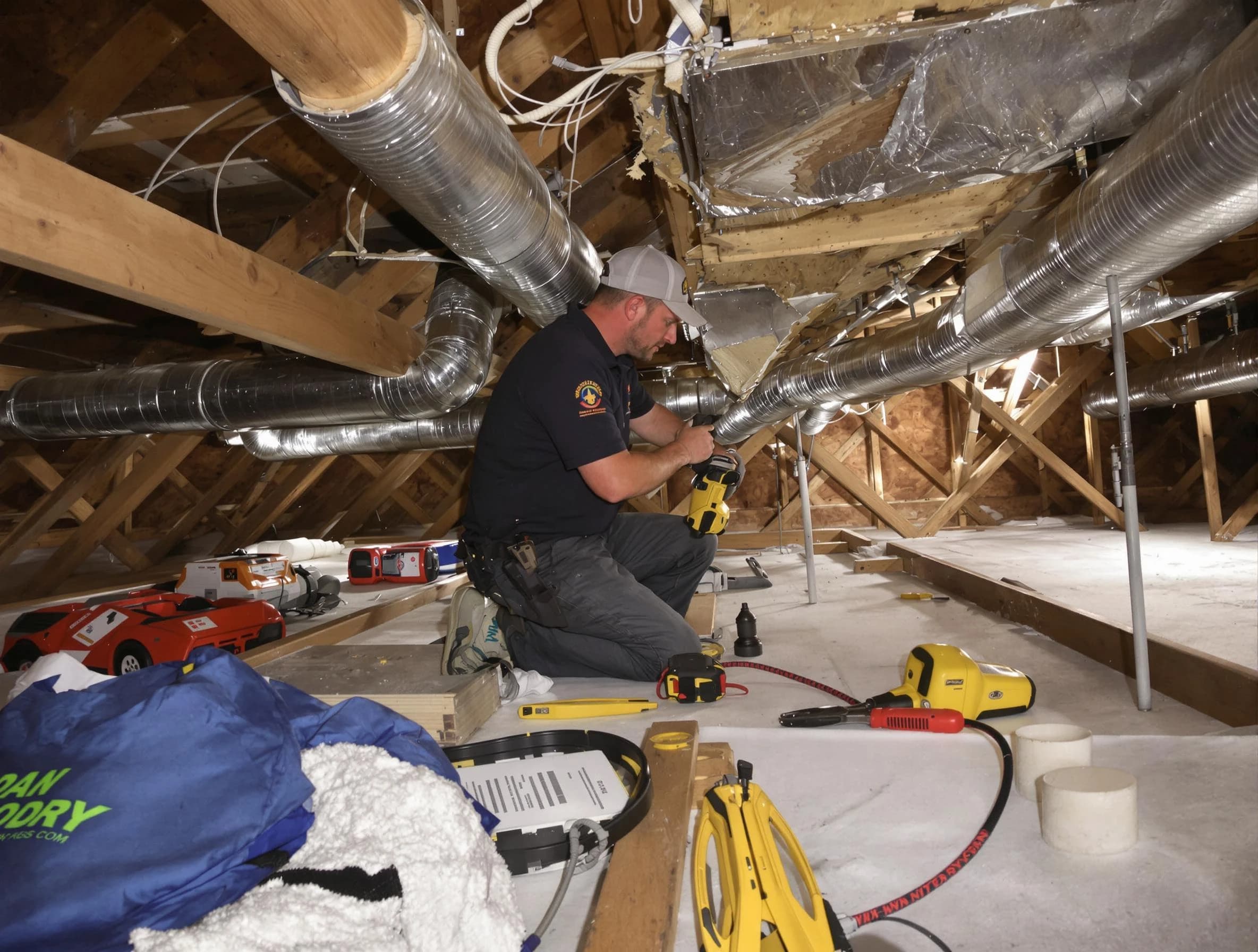 Professional air duct repair by Sandy Air Duct Cleaning in Sandy