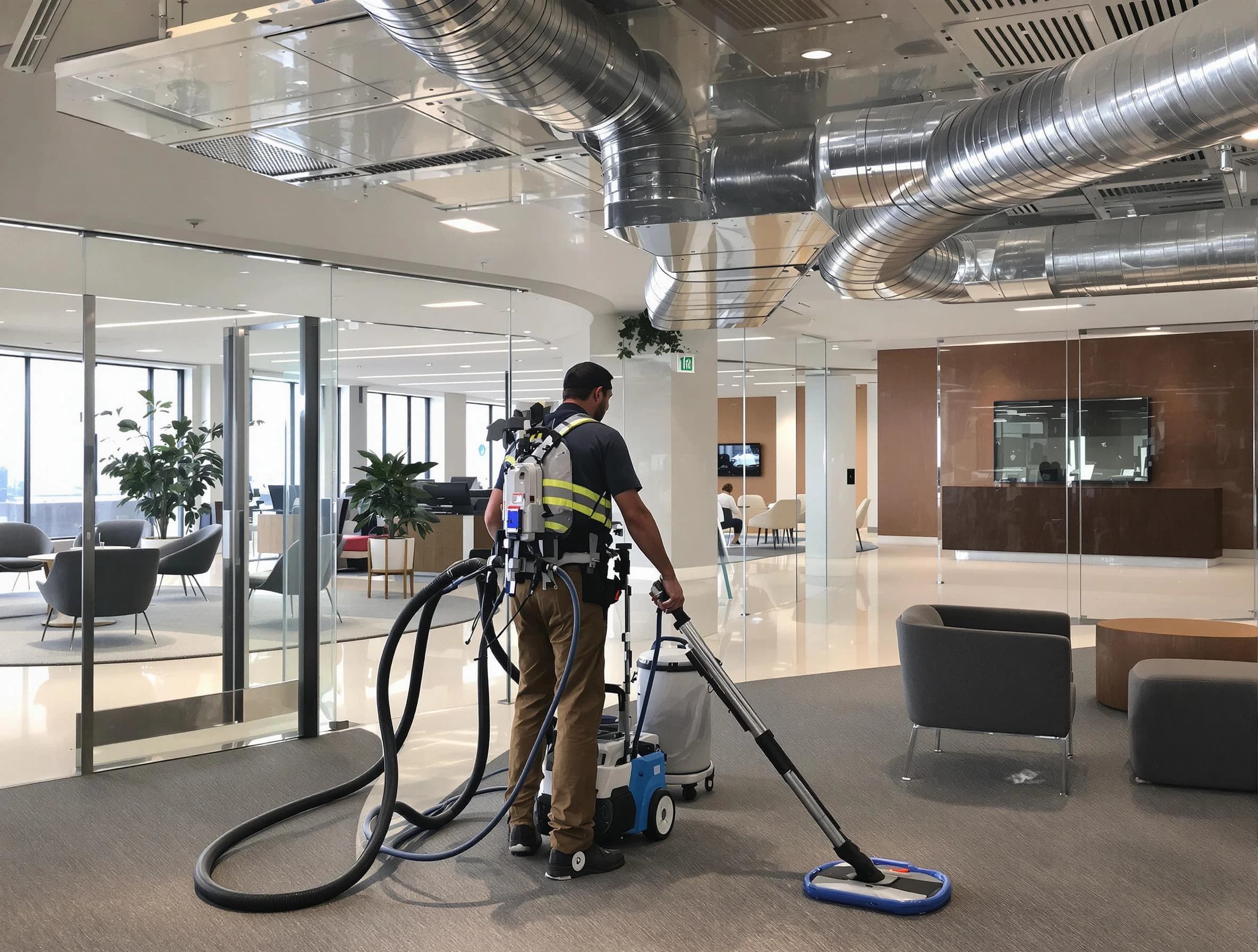 Commercial duct cleaning service by Sandy Air Duct Cleaning in Sandy
