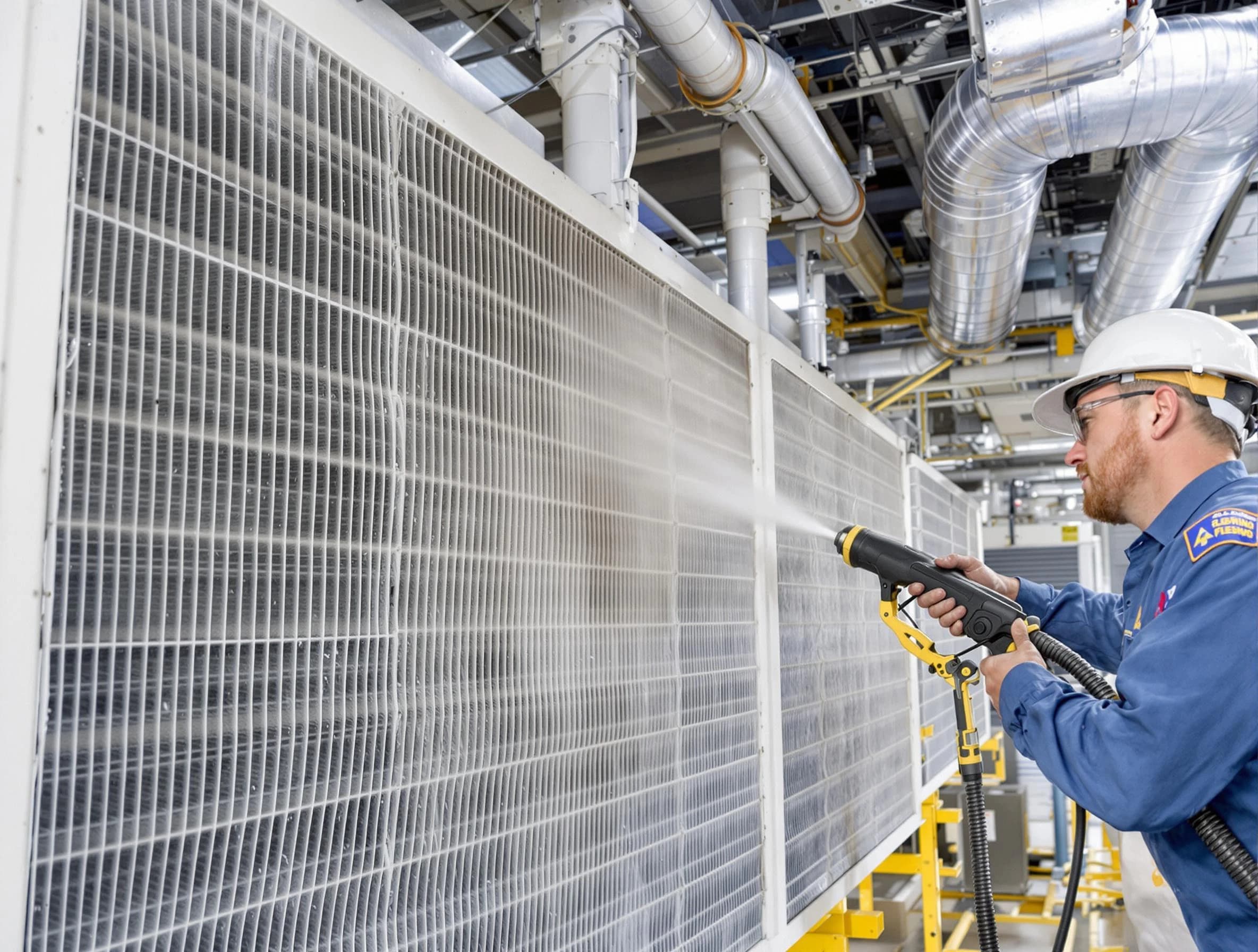 Professional commercial coil cleaning by Sandy Air Duct Cleaning in Sandy