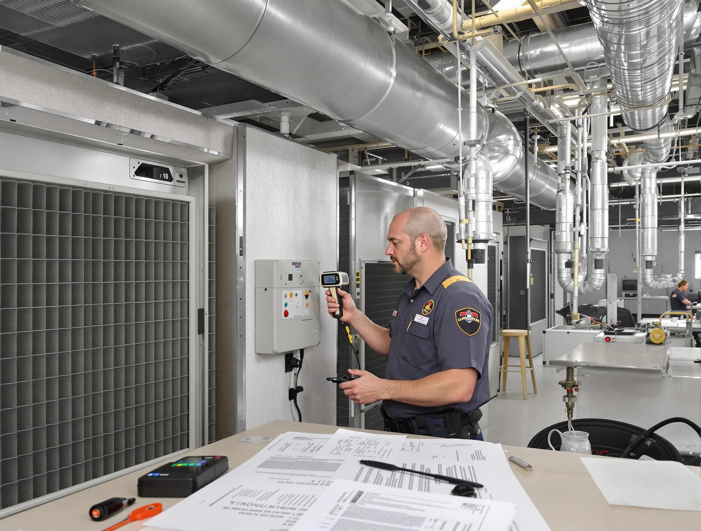 Professional filter system inspection by Sandy Air Duct Cleaning in Sandy