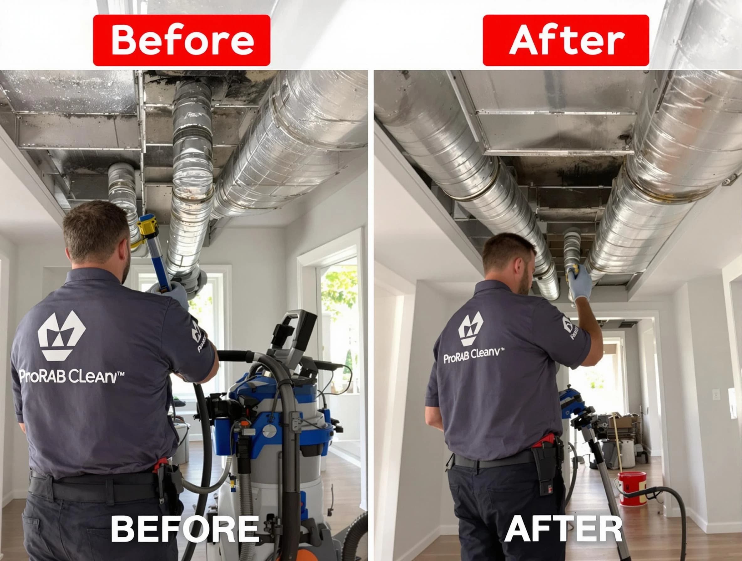 Sandy Air Duct Cleaning expert performing thorough residential duct cleaning in a Sandy home