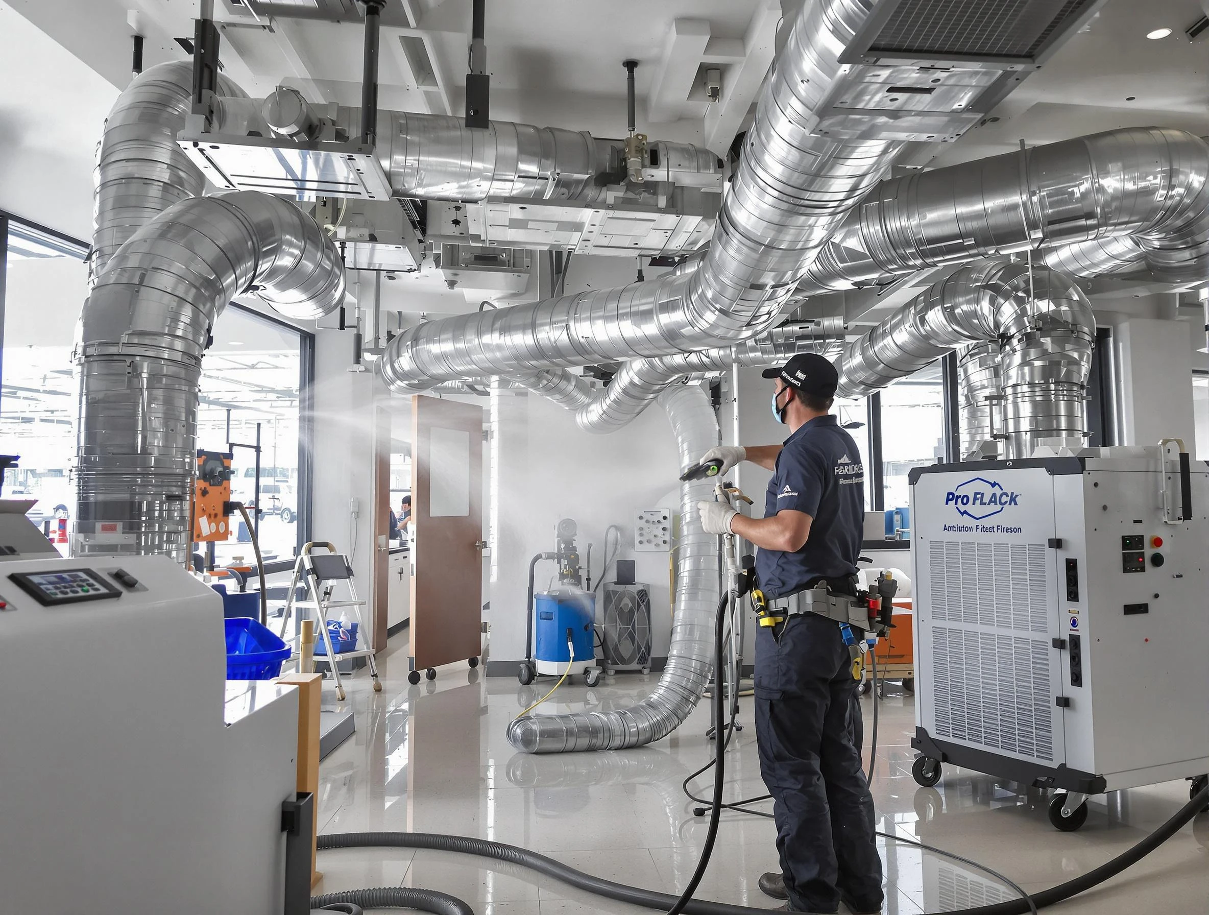 Negative Pressure Air Duct Cleaning in Sandy